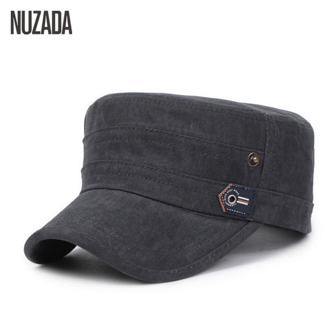 NUZADA - Old Effect Military Hats Classic Solid