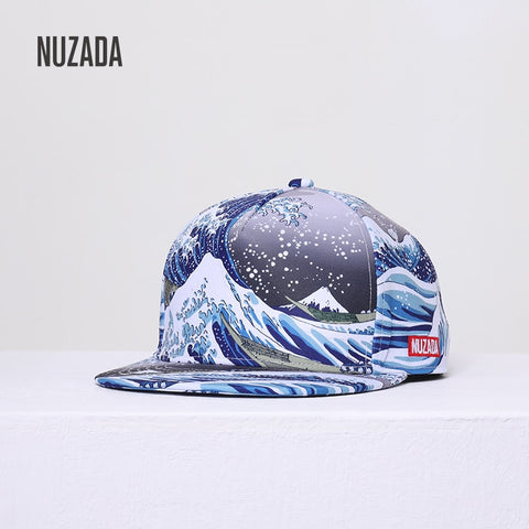 NUZADA - 3D Printing HD "Kanagawa Oki Nami Ura (The Great Wave of Kanagawa)" Cap