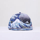 NUZADA - 3D Printing HD "Kanagawa Oki Nami Ura (The Great Wave of Kanagawa)" Cap
