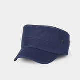 NUZADA - Military Hats  Autumn Spring Flat Top Cap Visor